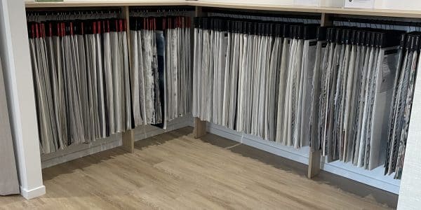 Hangers of Fabric types in Showroom